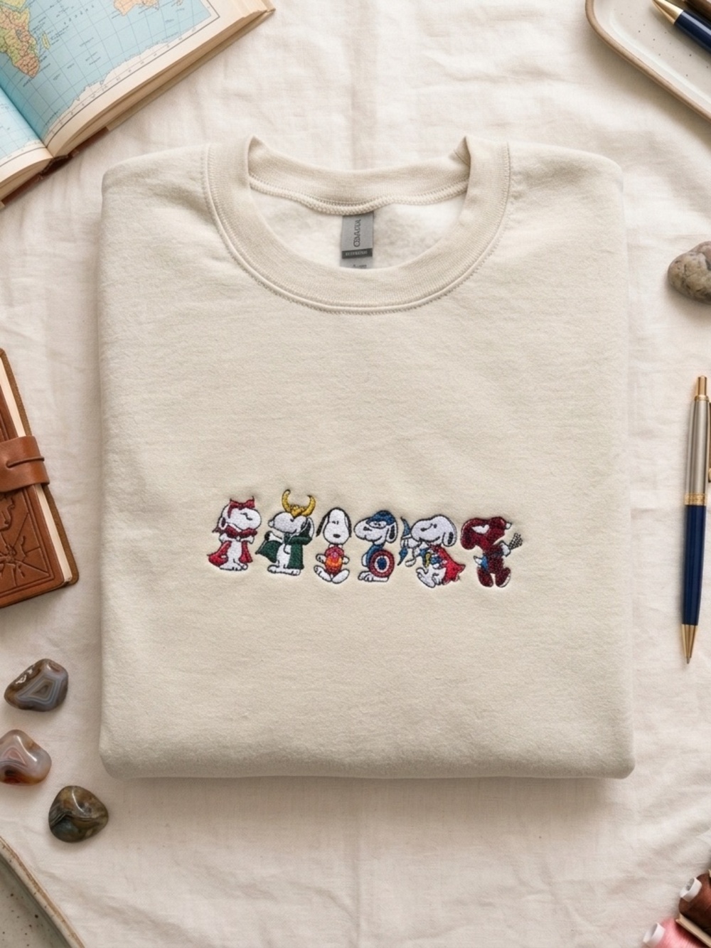 Snoopy sweater - Embroidered